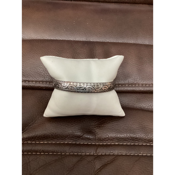 Brighton Silver Engraved Bangle Bracelet 2093 - Picture 2 of 4